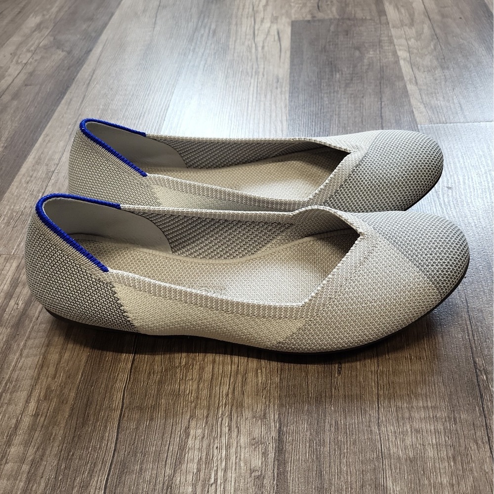 Rothy's "The Flat" Round Toe Ballet Shoes Gray Size 6